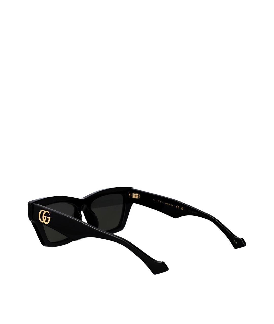 GUCCI Черные пластиковые солнцезащитные очки, фото 4