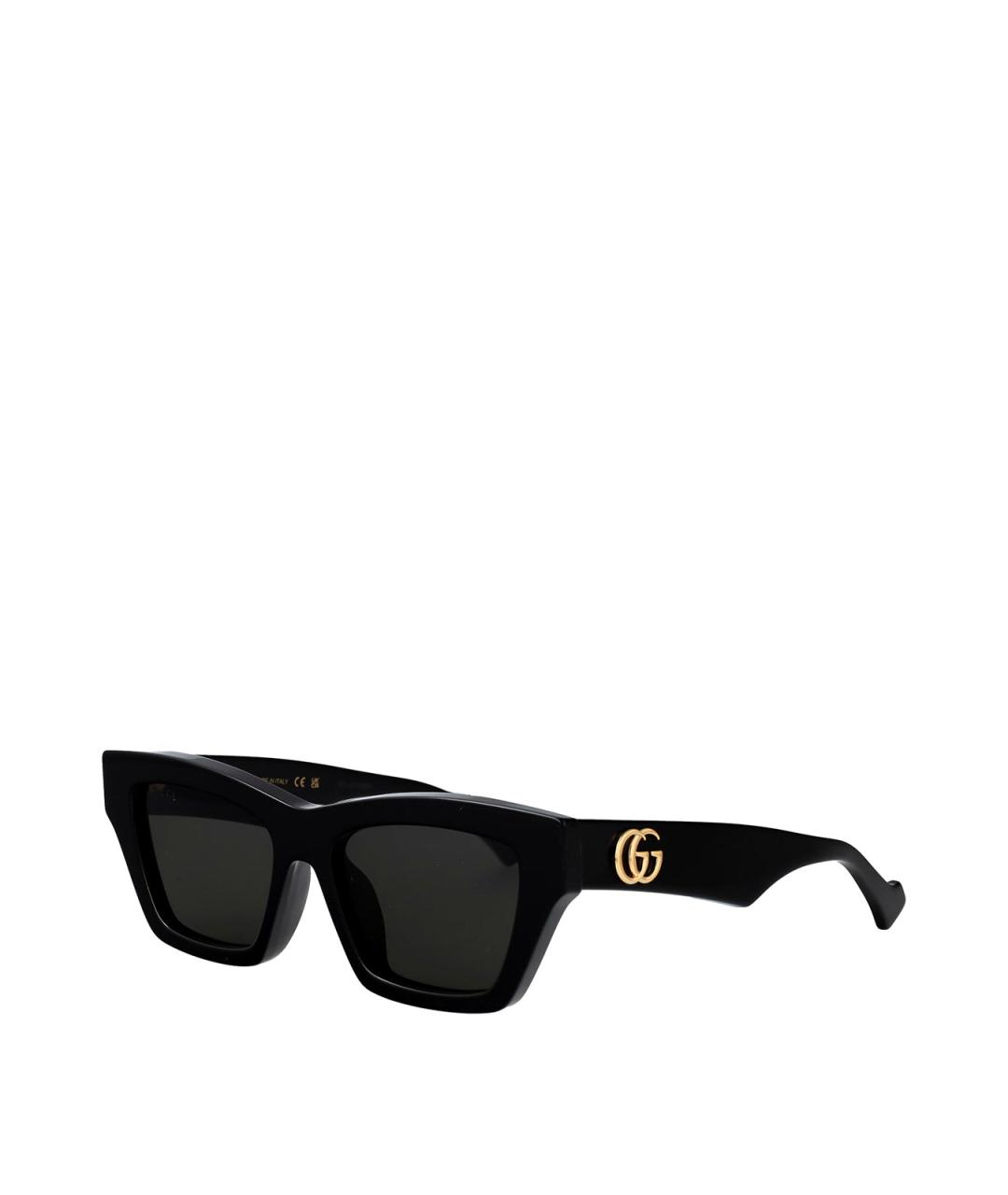 GUCCI Черные пластиковые солнцезащитные очки, фото 2