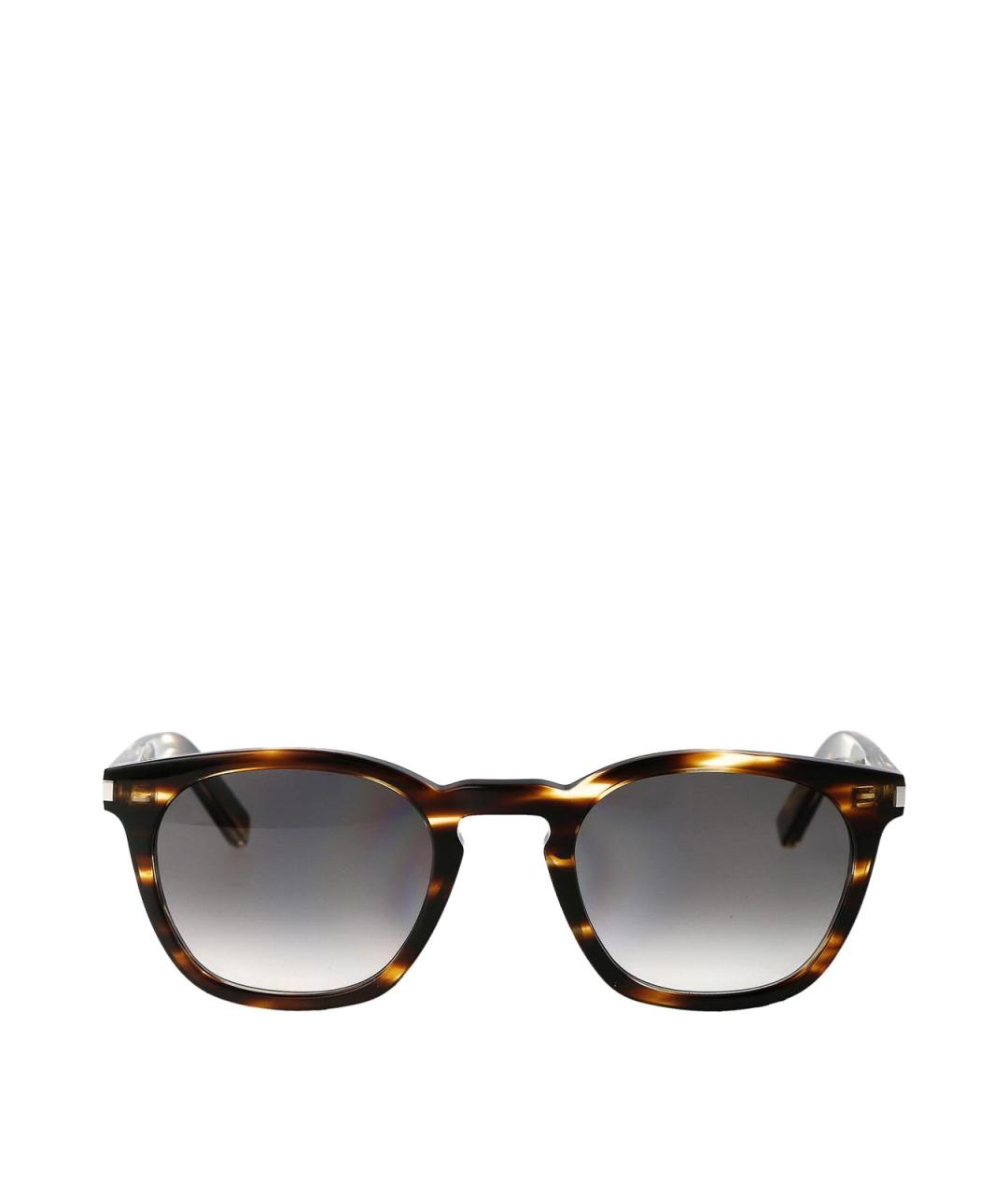 SAINT LAURENT Коричневые солнцезащитные очки, фото 1