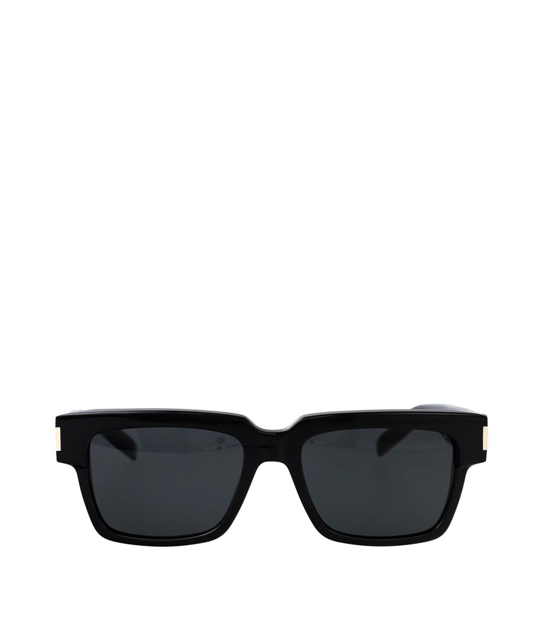 SAINT LAURENT Черные пластиковые солнцезащитные очки, фото 1
