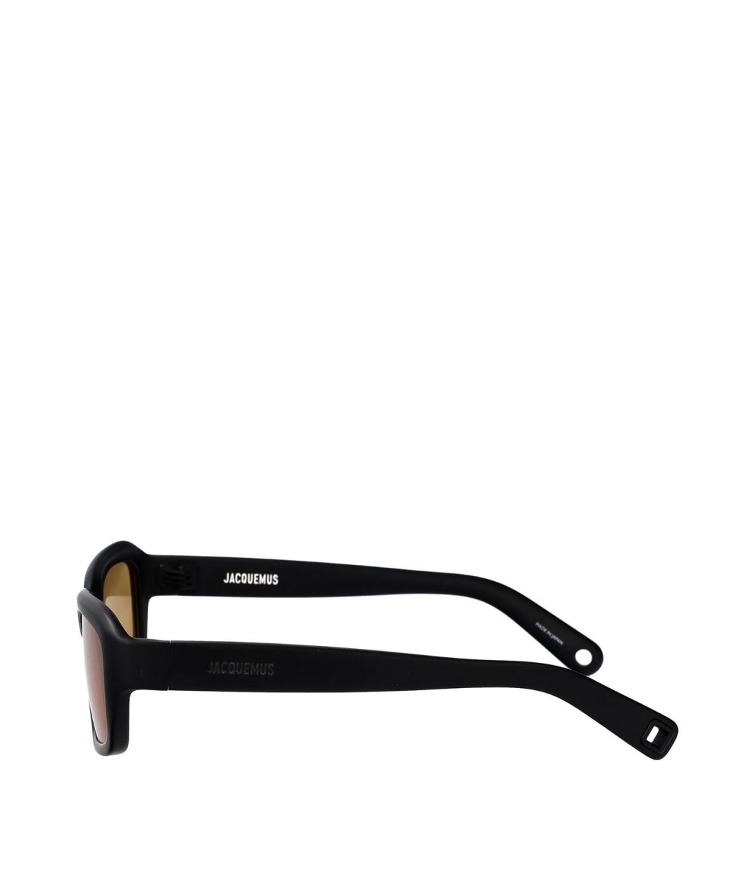 JACQUEMUS Черные пластиковые солнцезащитные очки, фото 3
