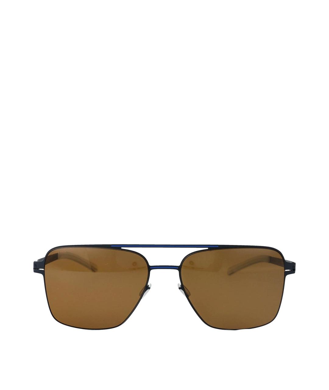 MYKITA Коричневые металлические солнцезащитные очки, фото 1