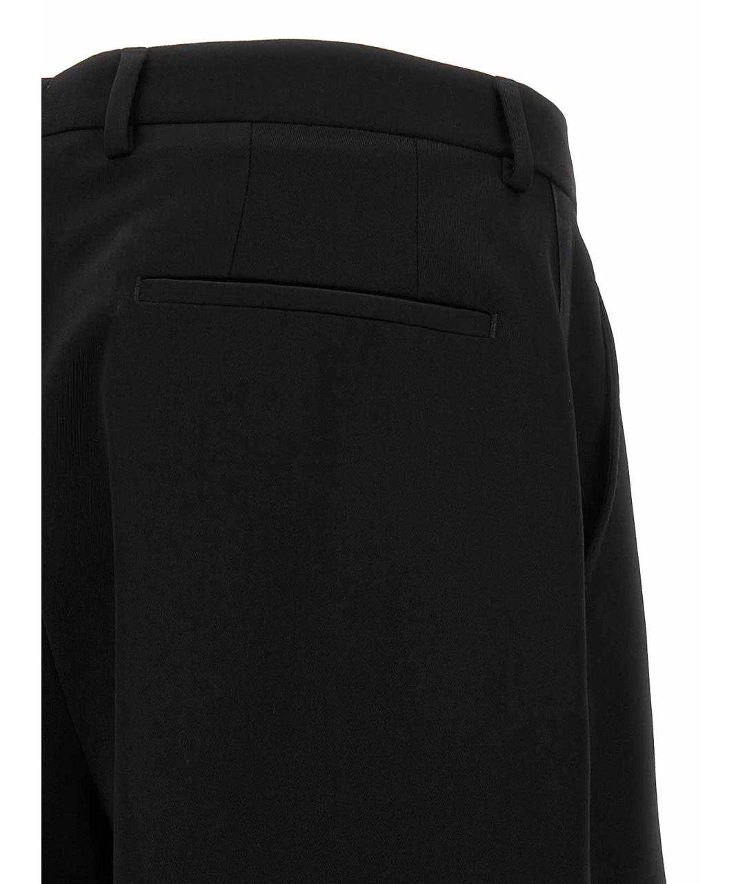 DOLCE&GABBANA Черные шерстяные повседневные брюки, фото 5
