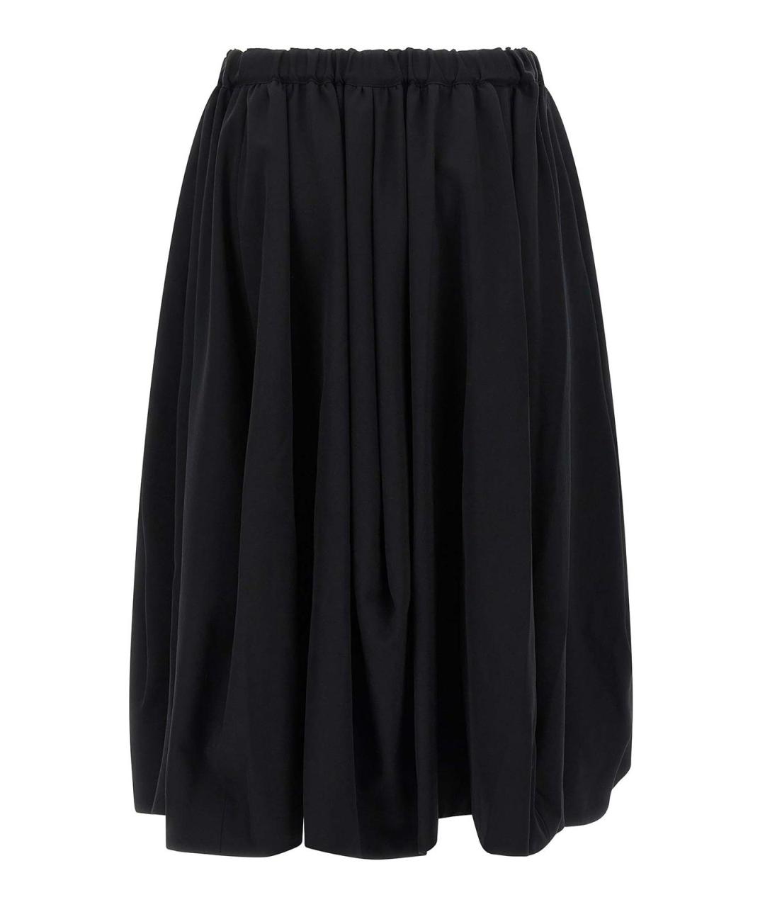 COMME DES GARÇONS Черная шерстяная юбка макси, фото 2