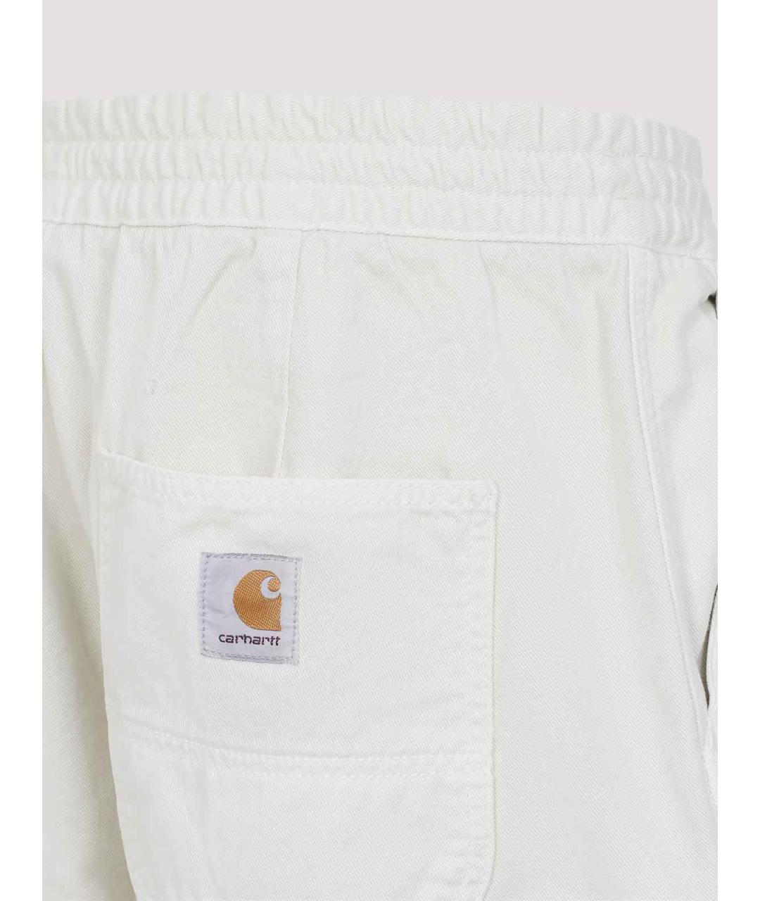CARHARTT Белые хлопковые повседневные брюки, фото 3