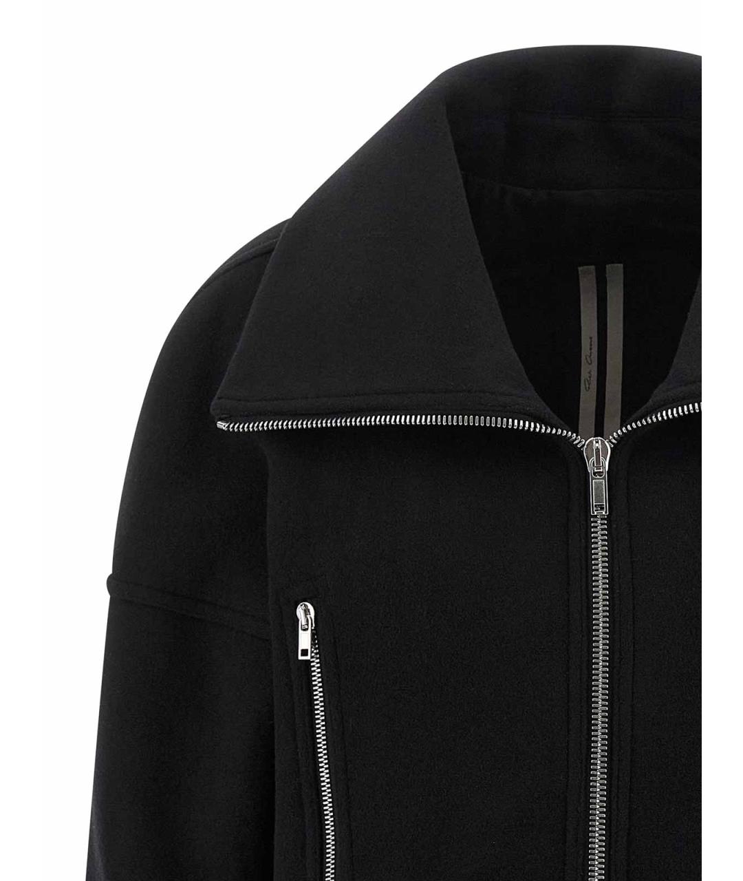 RICK OWENS Черная шерстяная куртка, фото 3