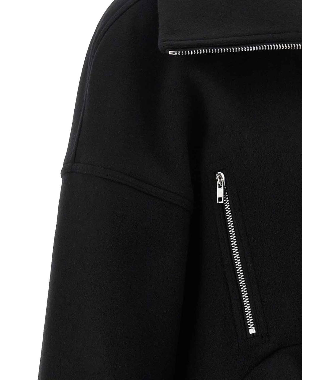 RICK OWENS Черная шерстяная куртка, фото 4