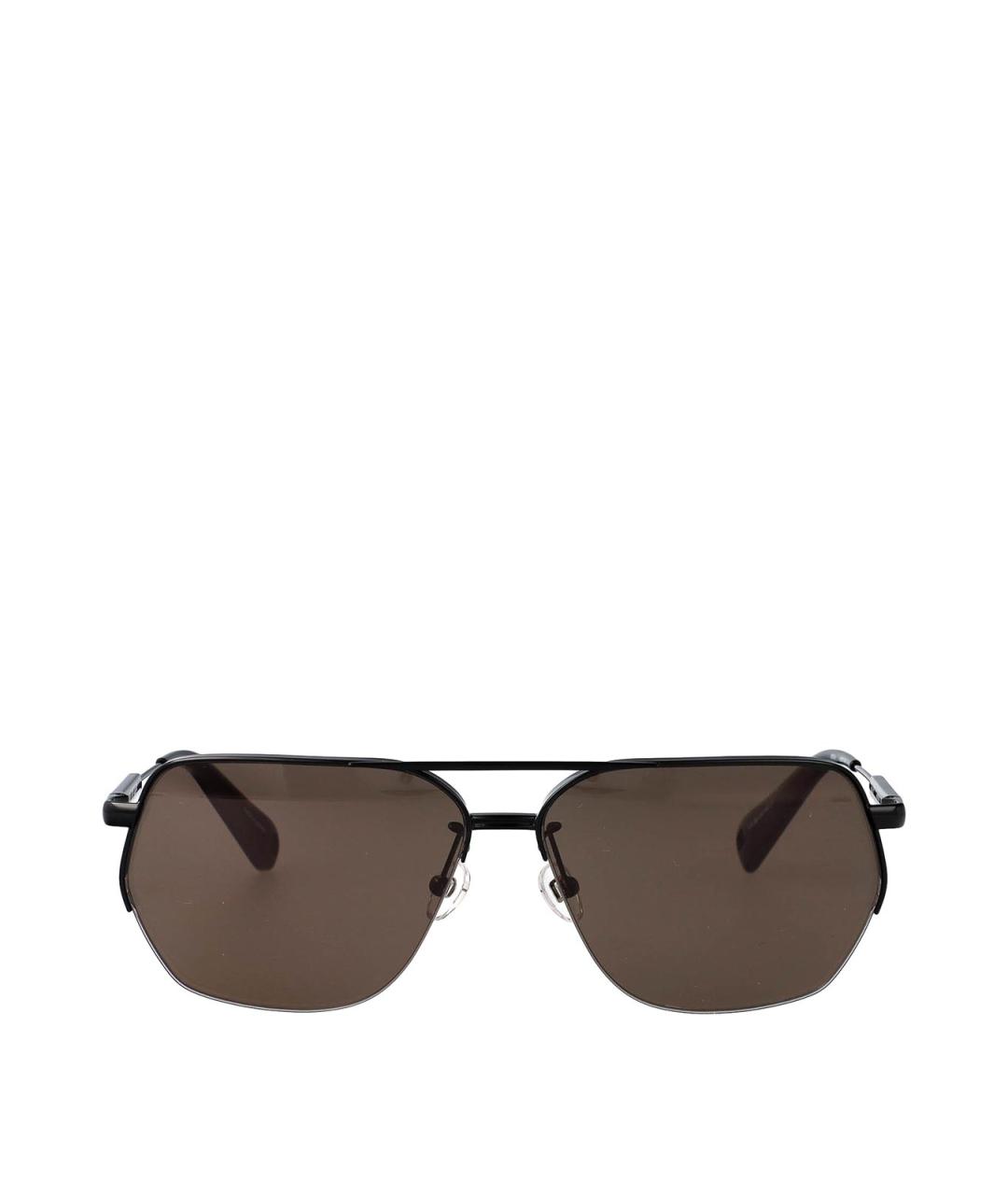 JACQUEMUS Черные металлические солнцезащитные очки, фото 1