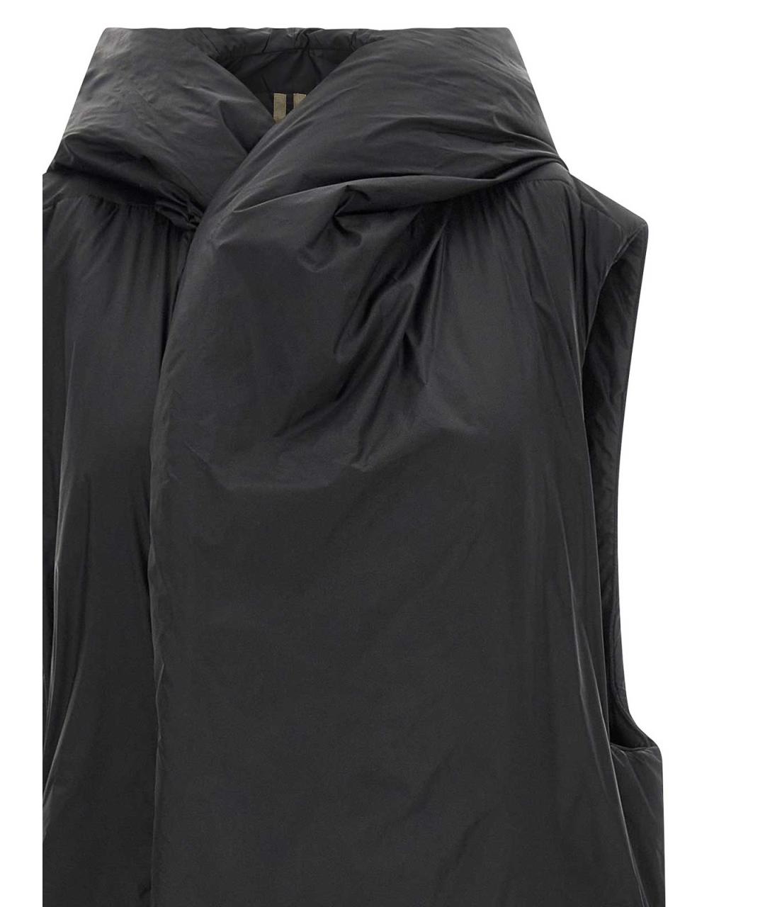 RICK OWENS DRKSHDW Черный полиамидовый жилет, фото 3