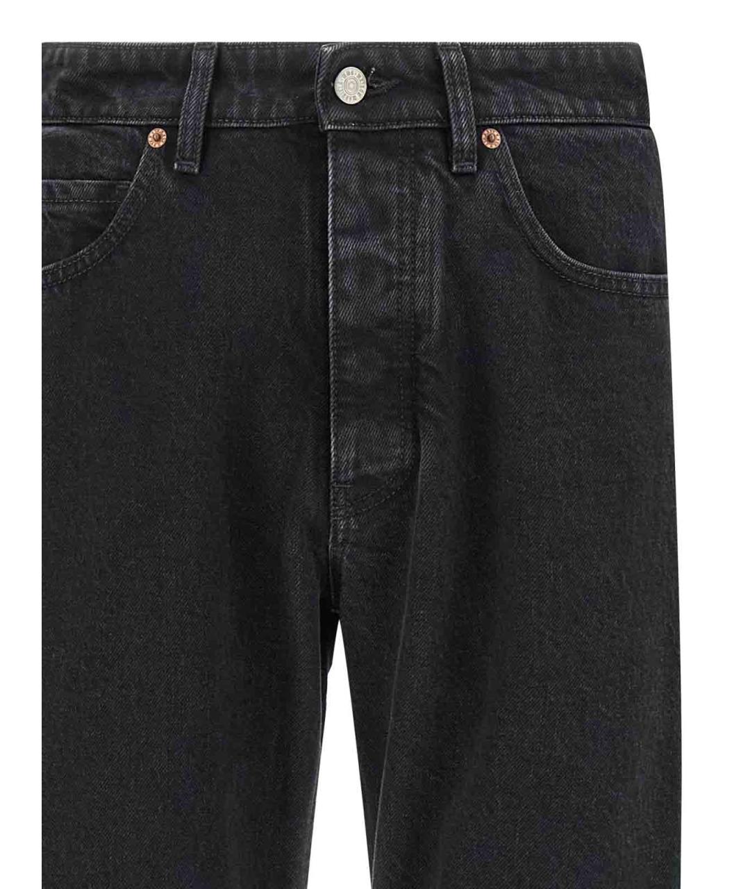 MM6 MAISON MARGIELA Черные хлопковые джинсы скинни, фото 3