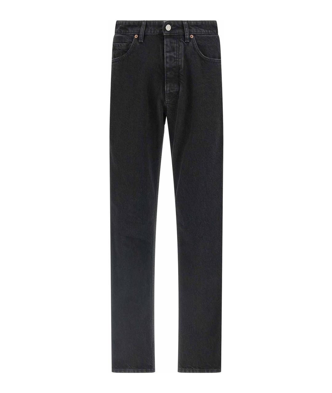 MM6 MAISON MARGIELA Черные хлопковые джинсы скинни, фото 1