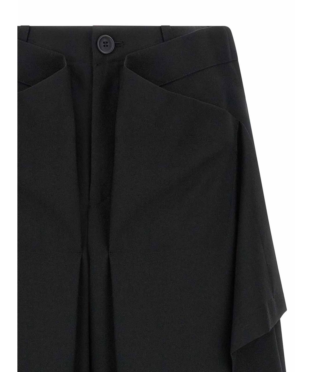 ISSEY MIYAKE Черные шерстяные брюки широкие, фото 3