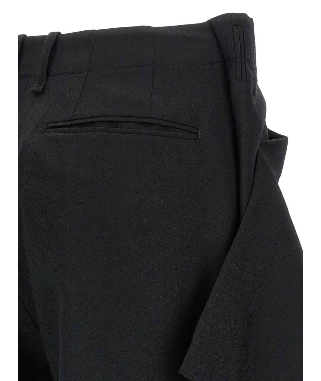 ISSEY MIYAKE Черные шерстяные брюки широкие, фото 4