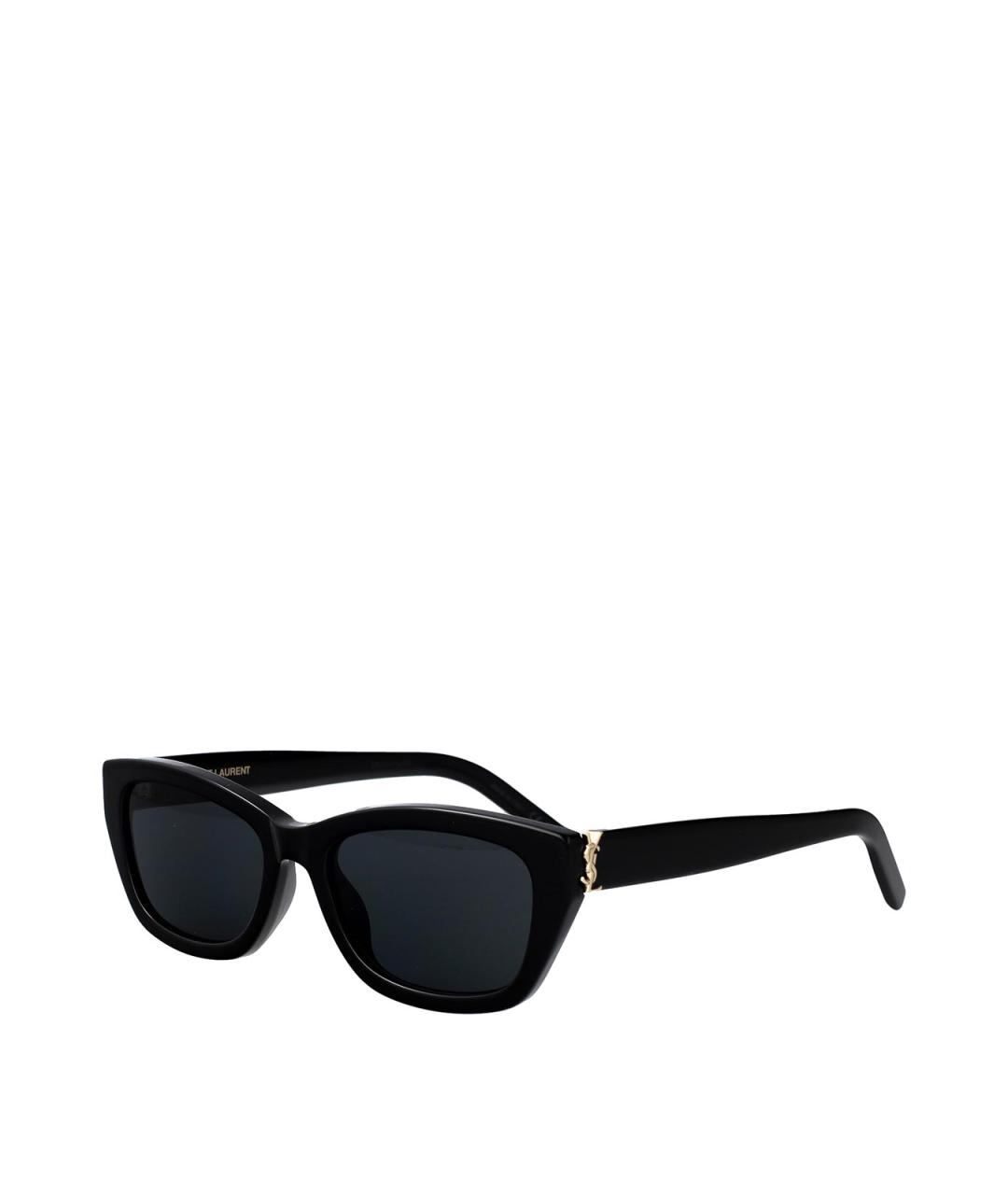 SAINT LAURENT Черные пластиковые солнцезащитные очки, фото 2