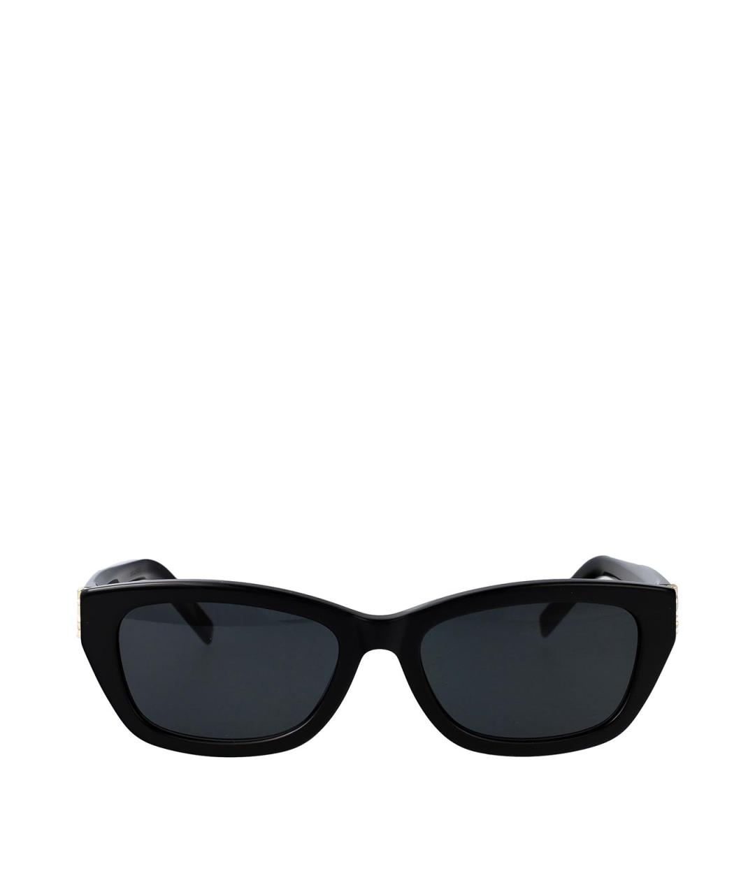 SAINT LAURENT Черные пластиковые солнцезащитные очки, фото 1