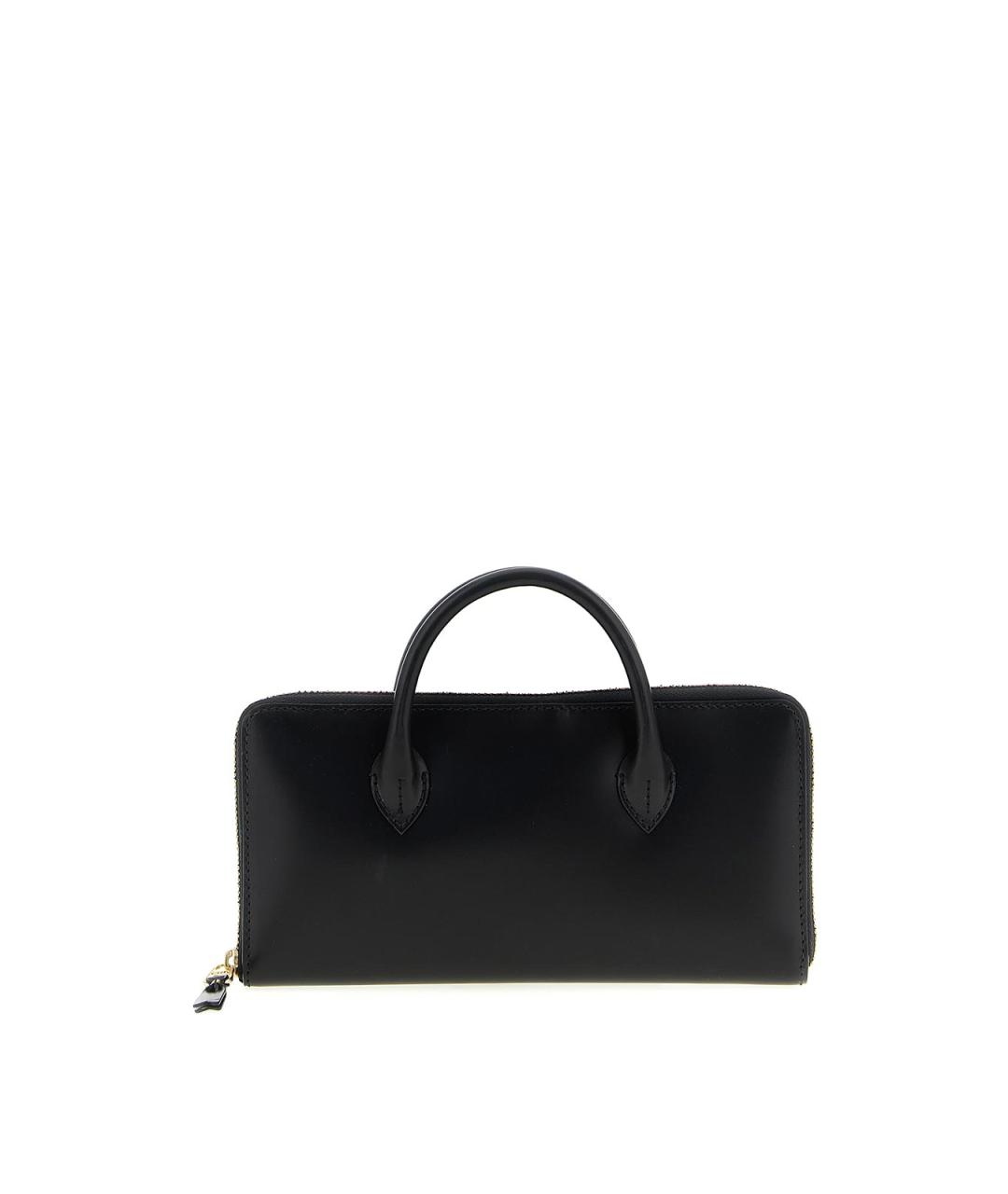COMME DES GARÇONS WALLET Черный кожаный кошелек, фото 1