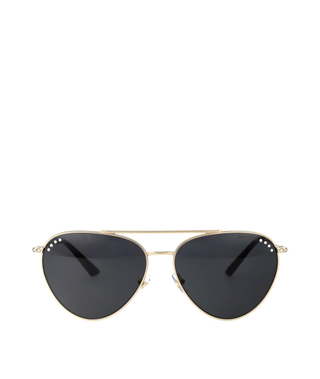 JIMMY CHOO Золотые солнцезащитные очки, фото 1