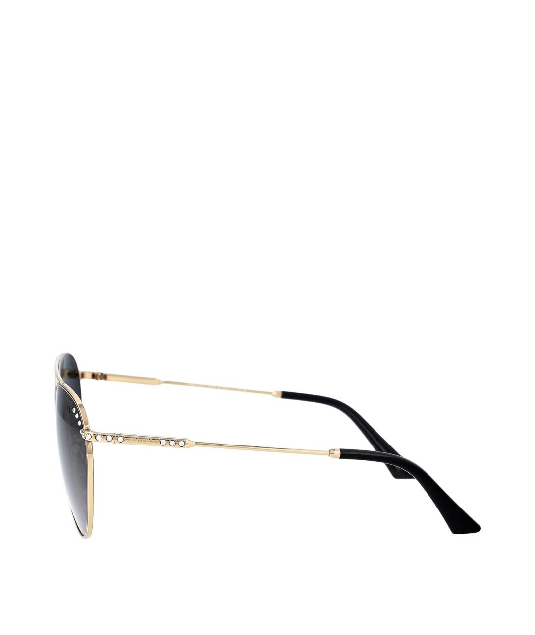 JIMMY CHOO Золотые солнцезащитные очки, фото 3