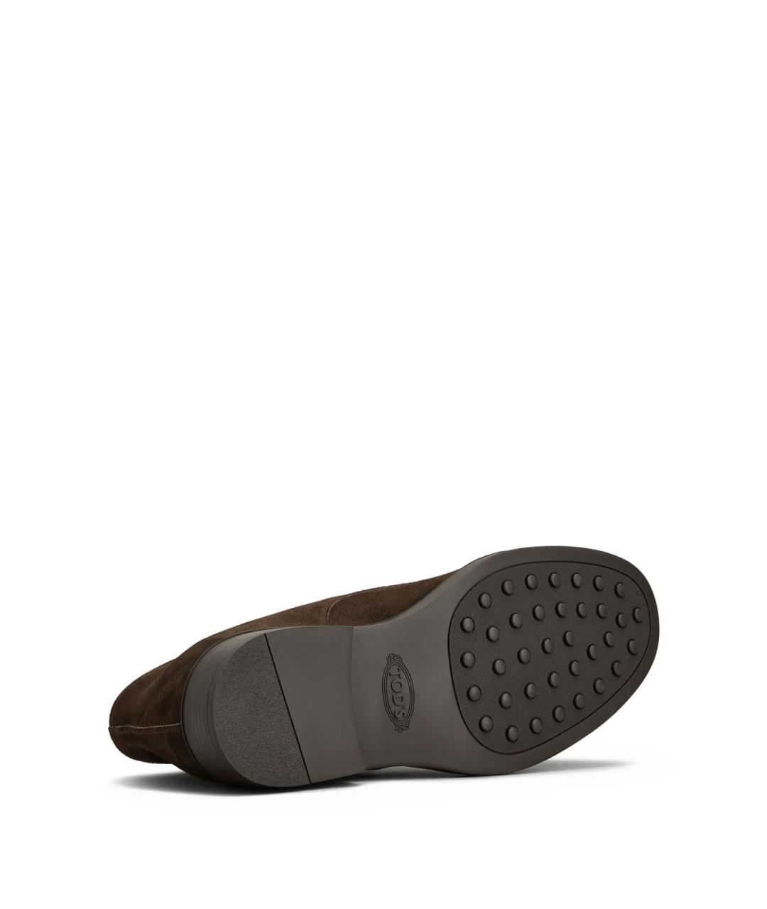 TOD'S Коричневые замшевые туфли, фото 4