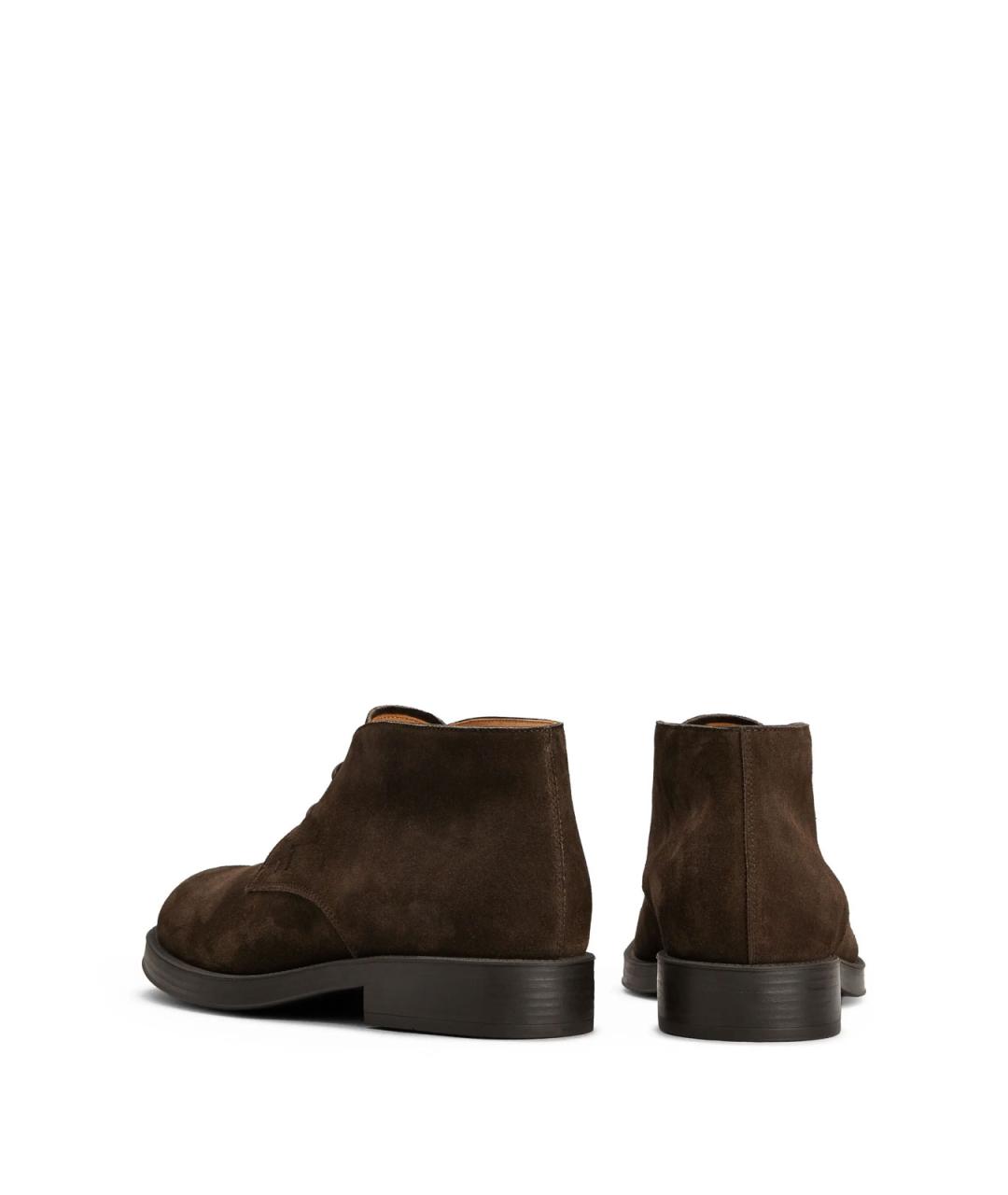 TOD'S Коричневые замшевые туфли, фото 3