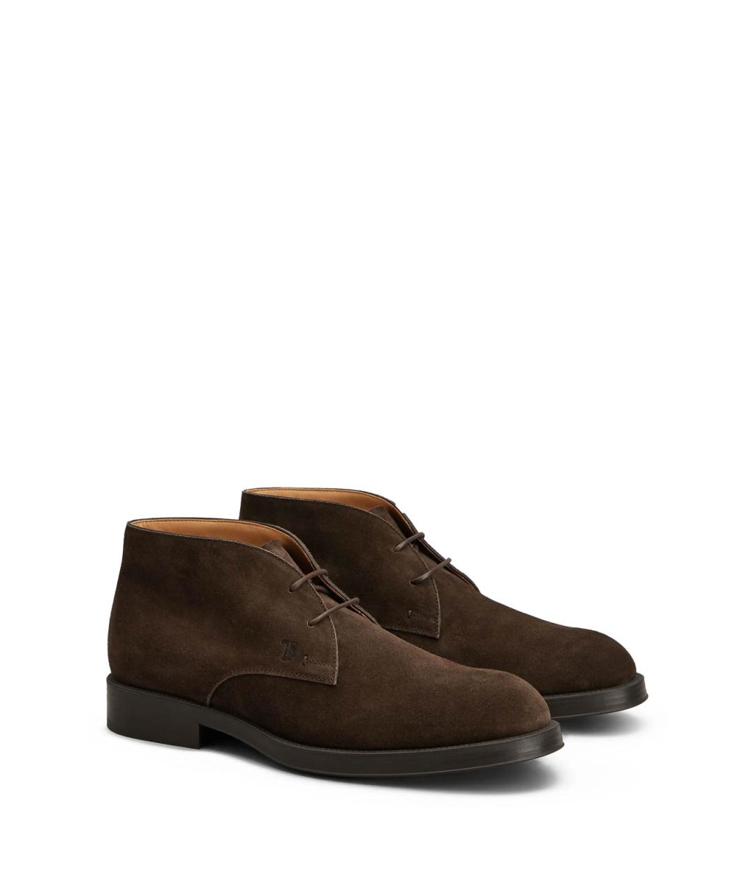 TOD'S Коричневые замшевые туфли, фото 2