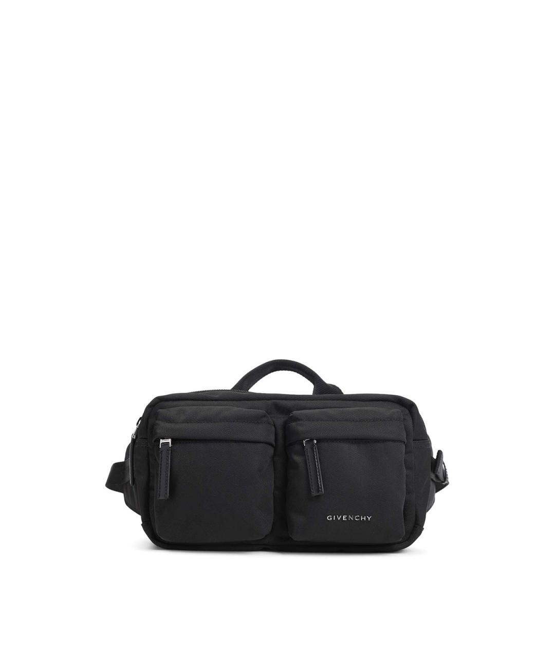 GIVENCHY Черная синтетическая поясная сумка, фото 1