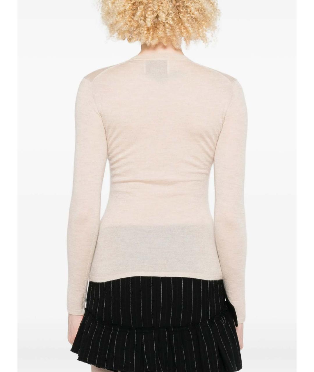 ISABEL MARANT Бежевый кашемировый джемпер / свитер, фото 4