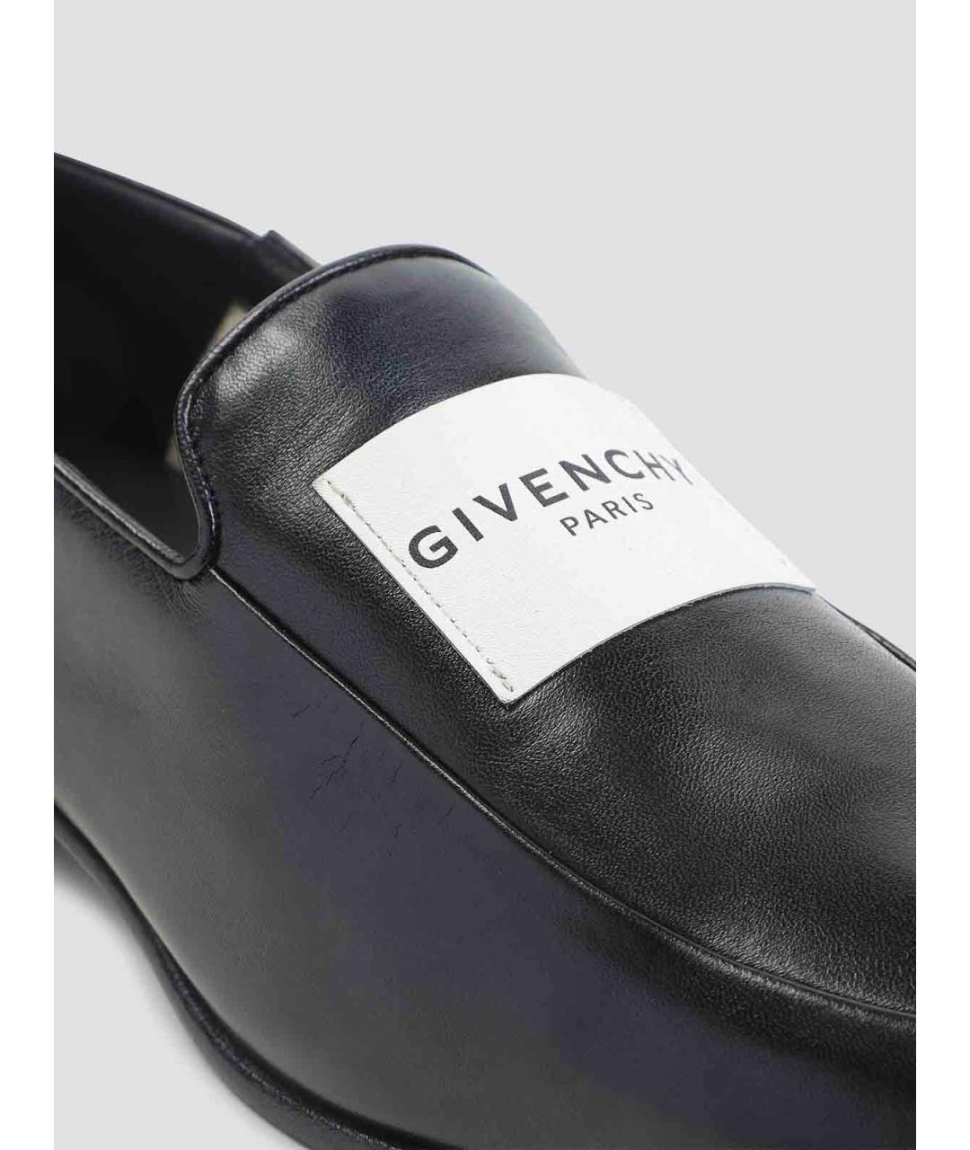 GIVENCHY Черные кожаные лоферы, фото 4