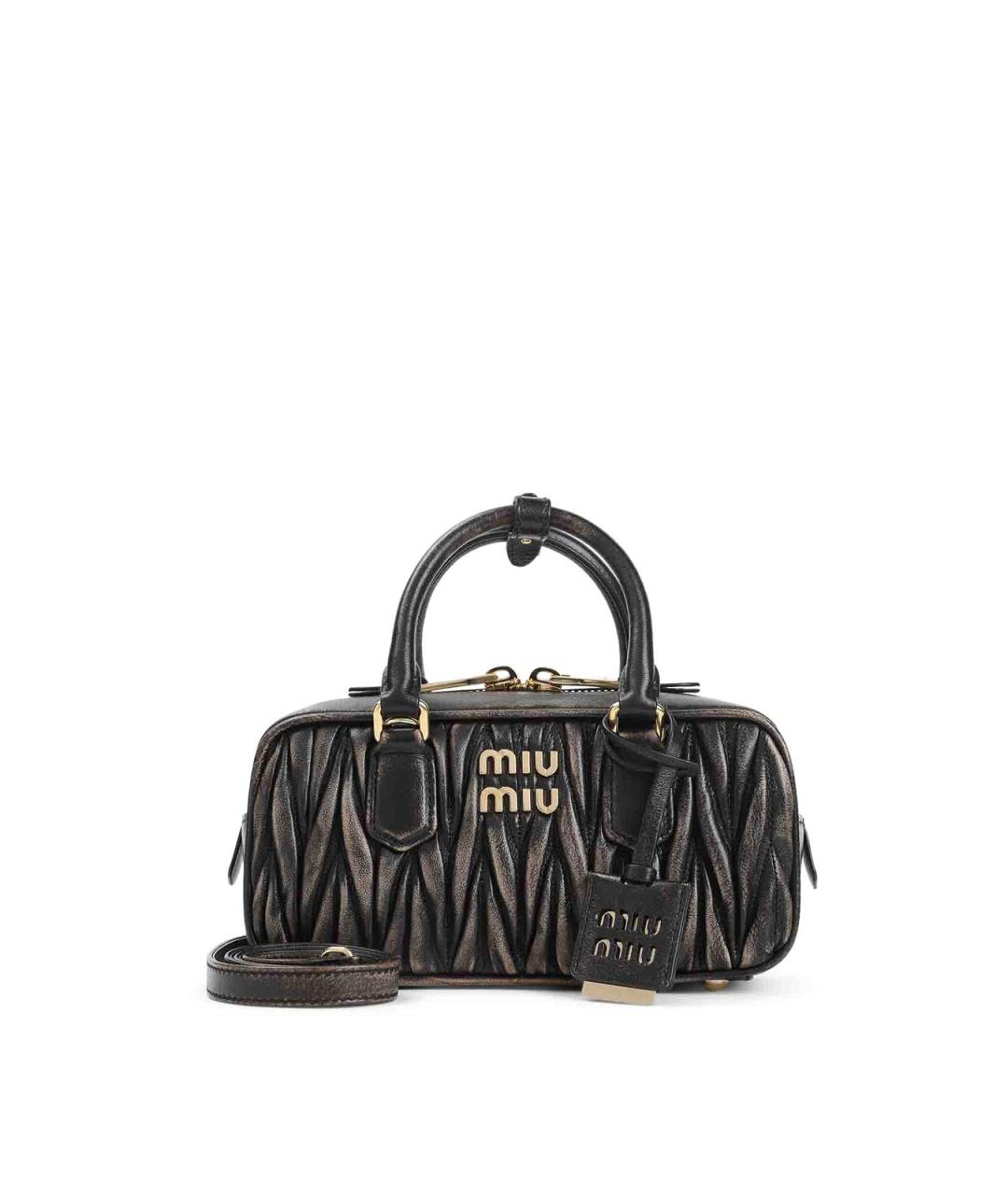 MIU MIU Коричневая кожаная сумка тоут, фото 1