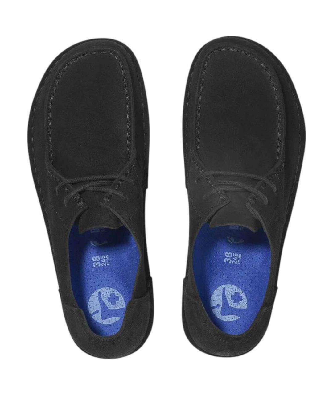 BIRKENSTOCK Черные замшевые лоферы, фото 4