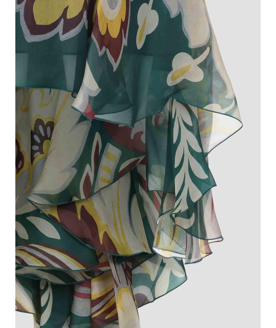 ETRO Мульти шелковая юбка мини, фото 3