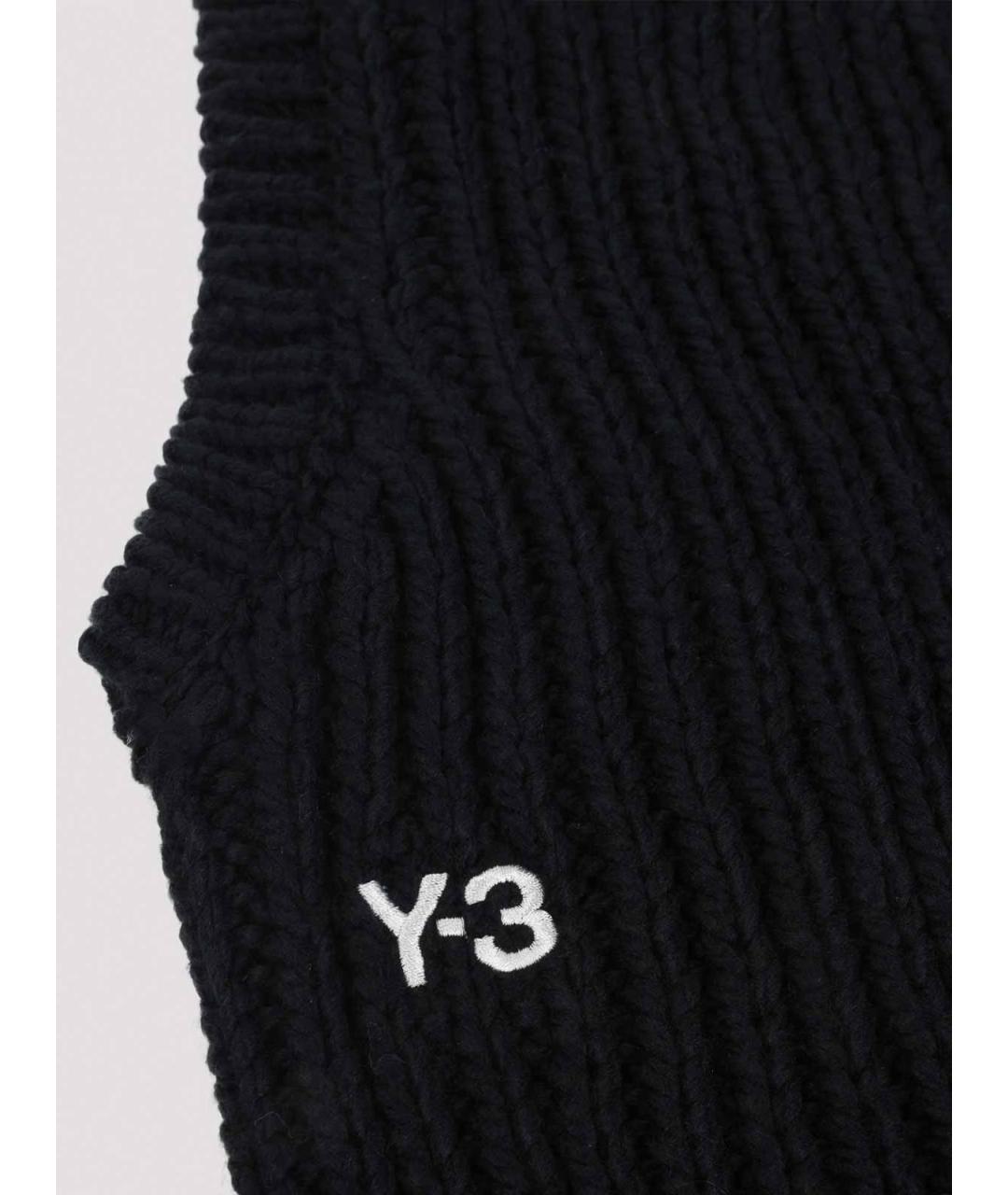 Y-3 Черная синтетическая шапка, фото 3