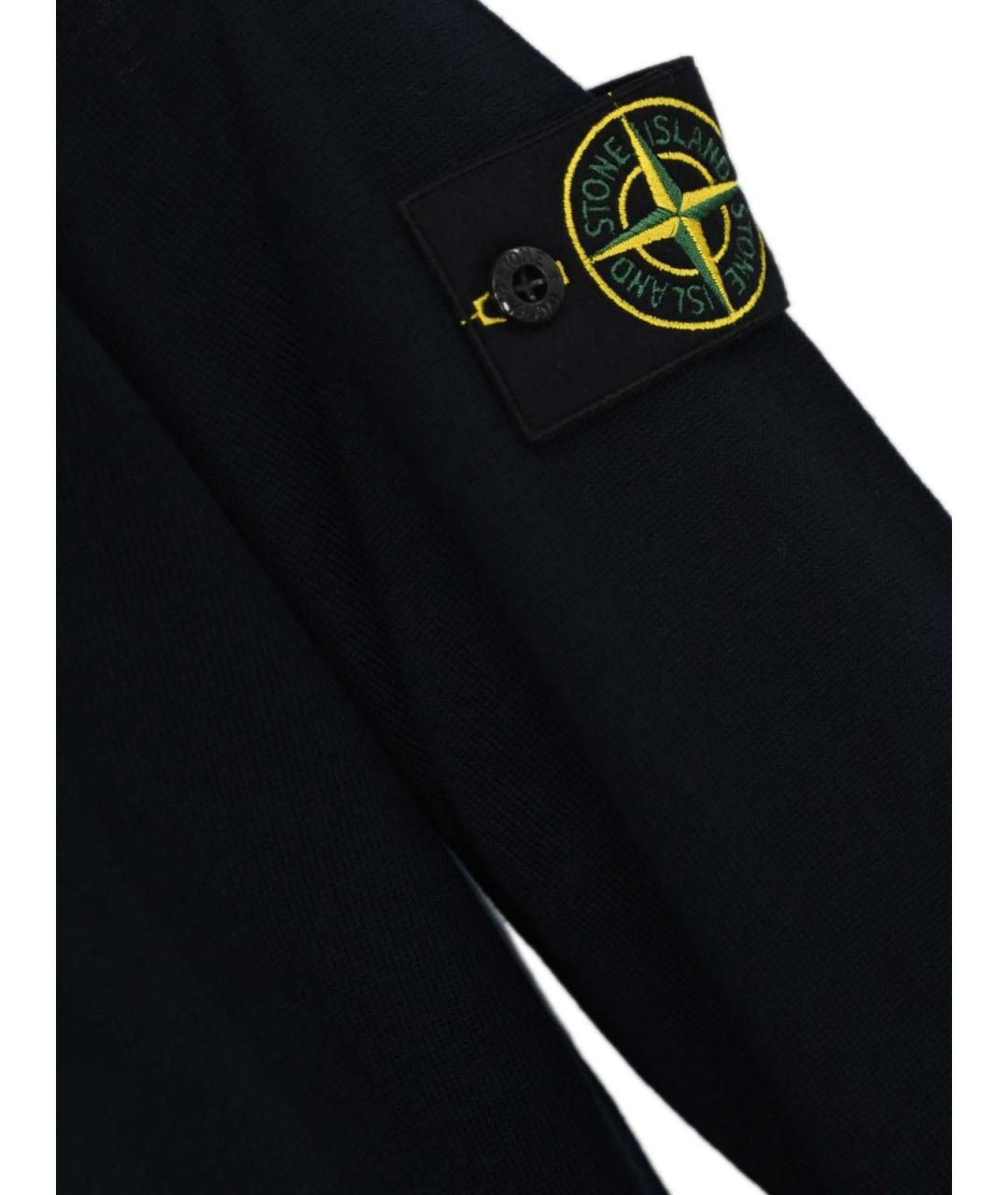 STONE ISLAND Синий шерстяной джемпер / свитер, фото 3