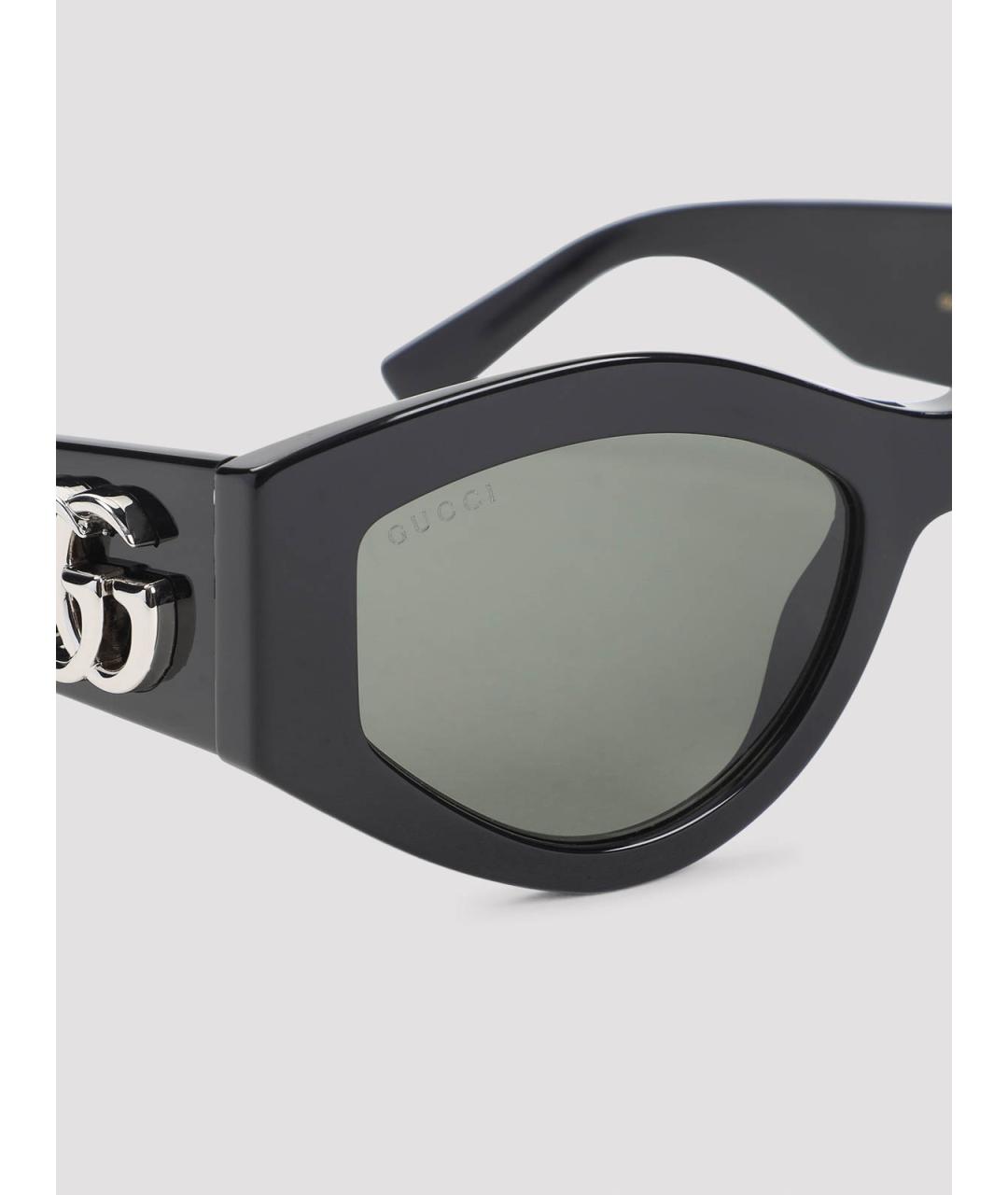 GUCCI Черные пластиковые солнцезащитные очки, фото 3