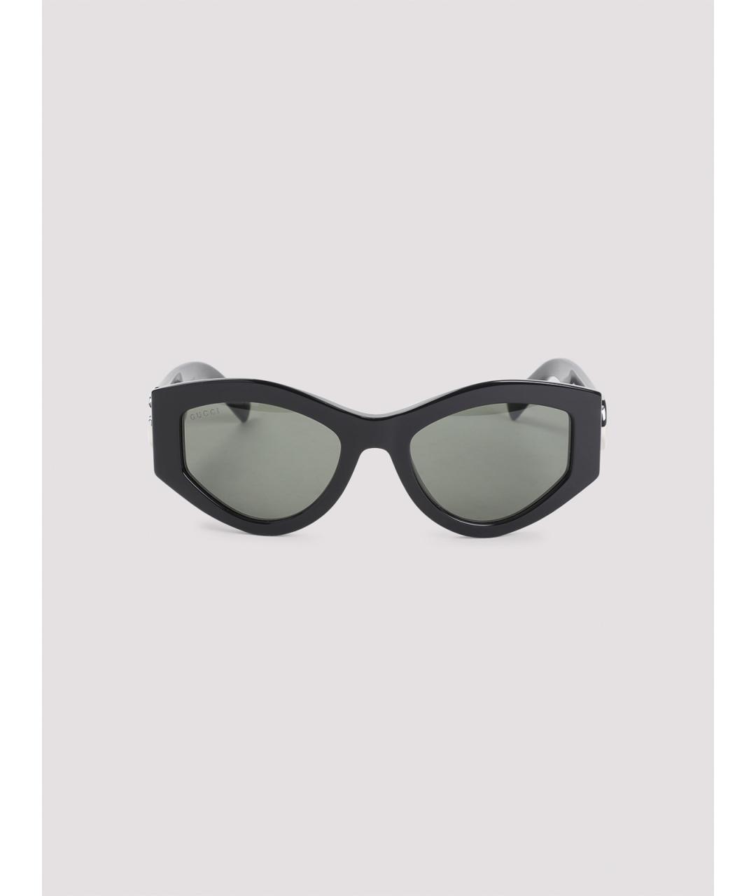 GUCCI Черные пластиковые солнцезащитные очки, фото 2