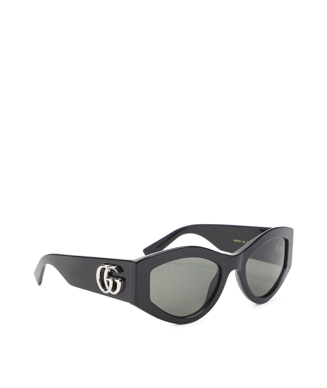 GUCCI Черные пластиковые солнцезащитные очки, фото 1