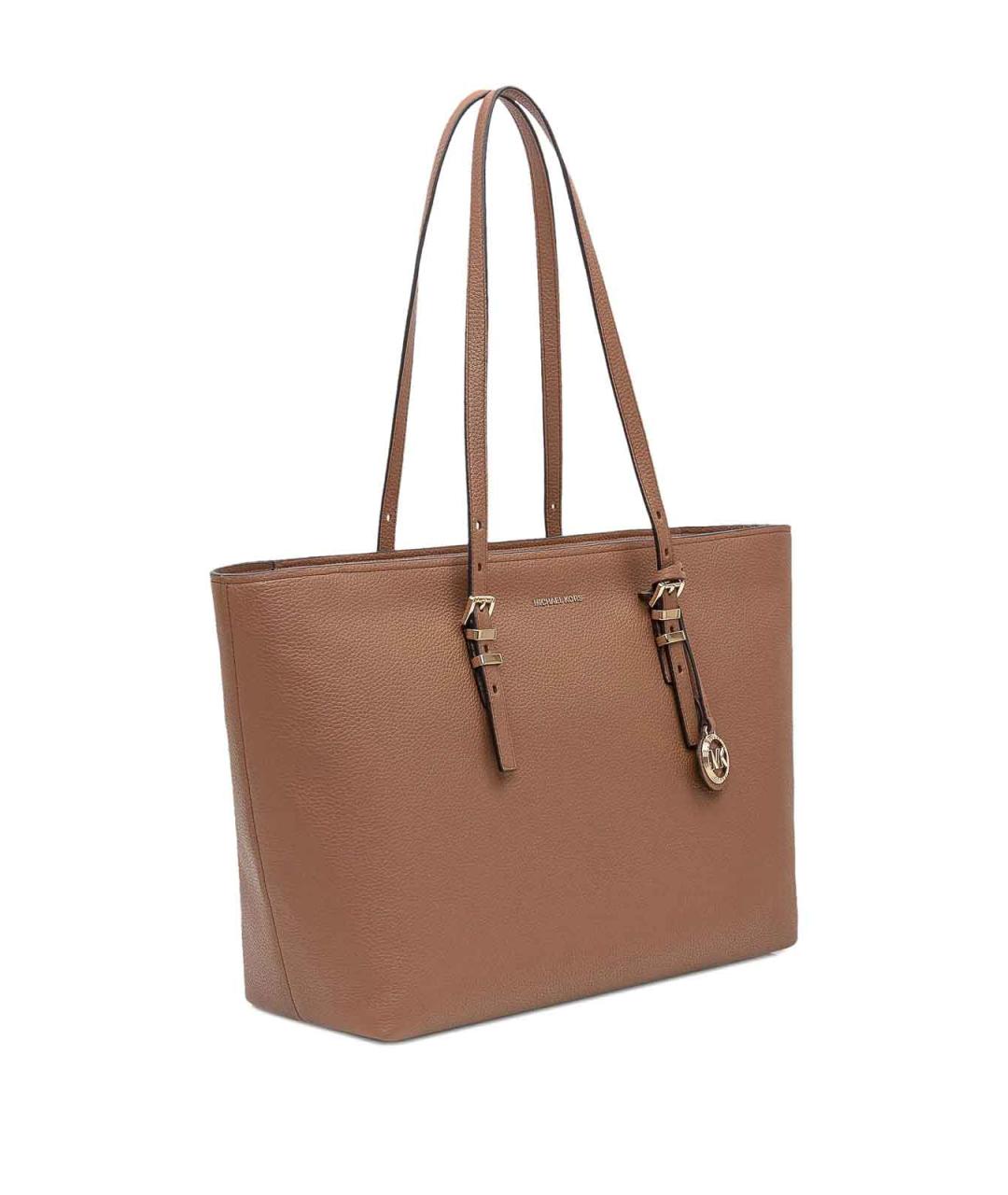 MICHAEL KORS Коричневая кожаная сумка тоут, фото 3