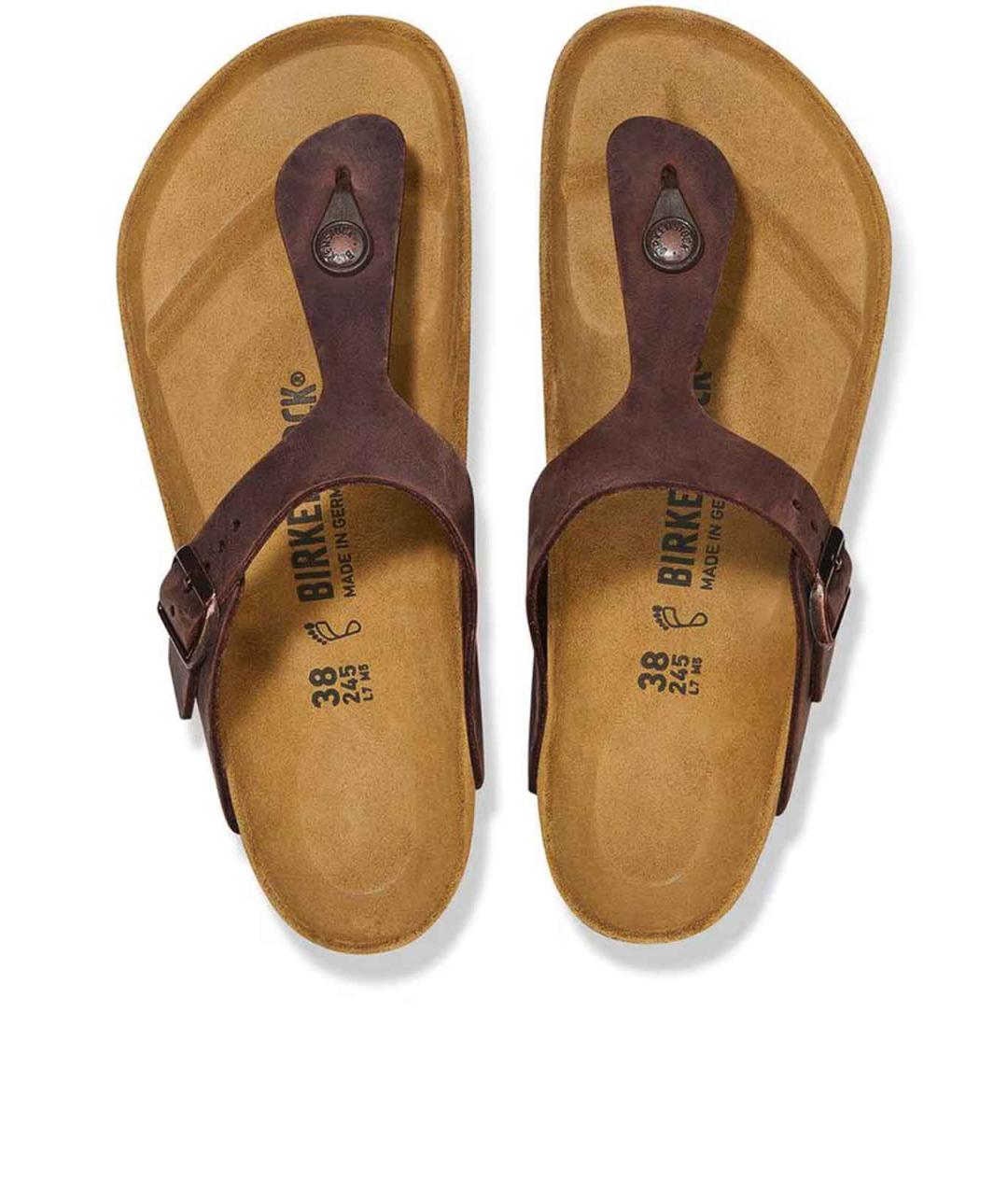 BIRKENSTOCK Бежевые кожаные сандалии, фото 4