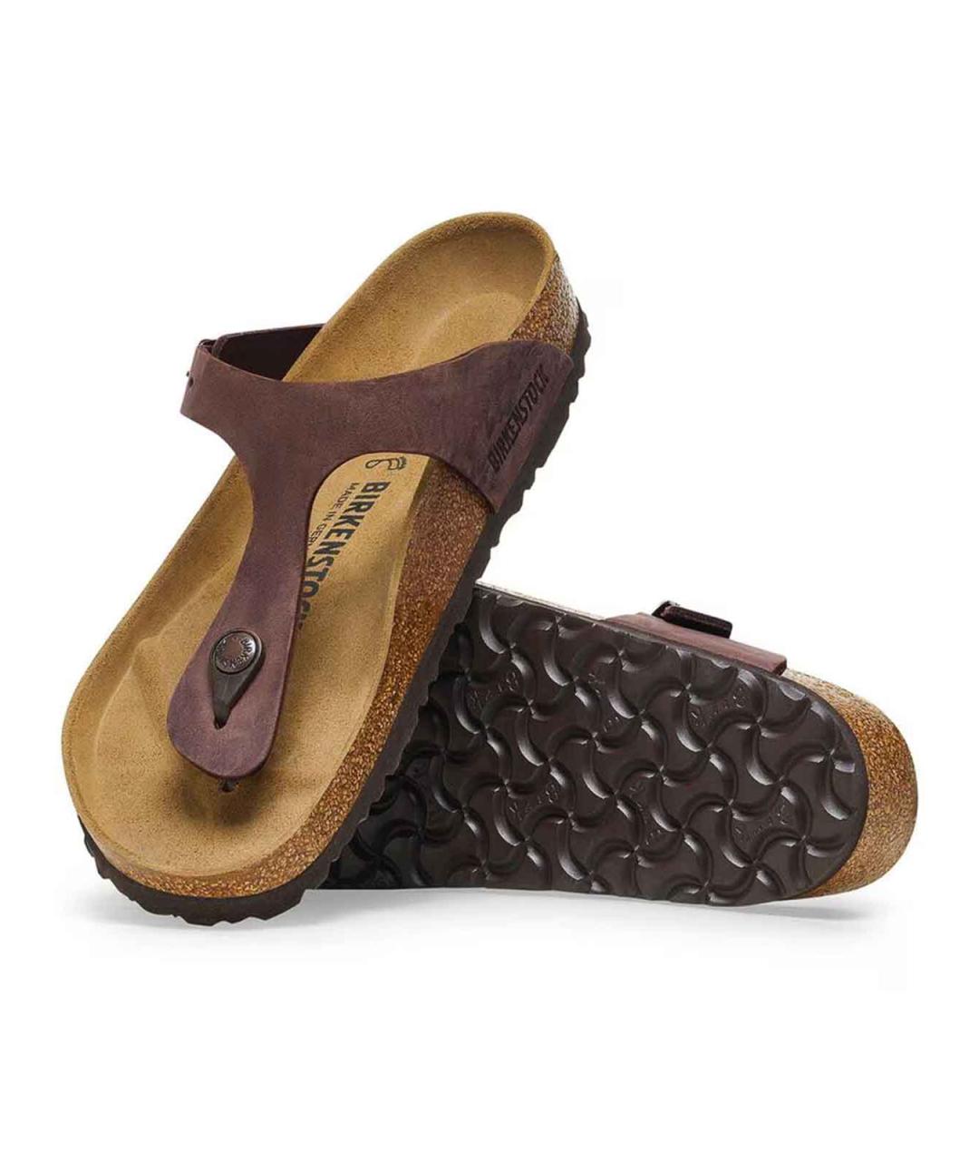 BIRKENSTOCK Бежевые кожаные сандалии, фото 3