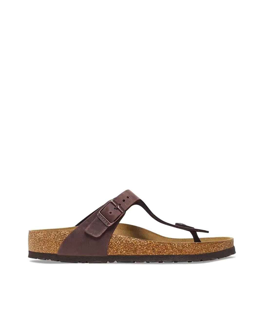 BIRKENSTOCK Бежевые кожаные сандалии, фото 1