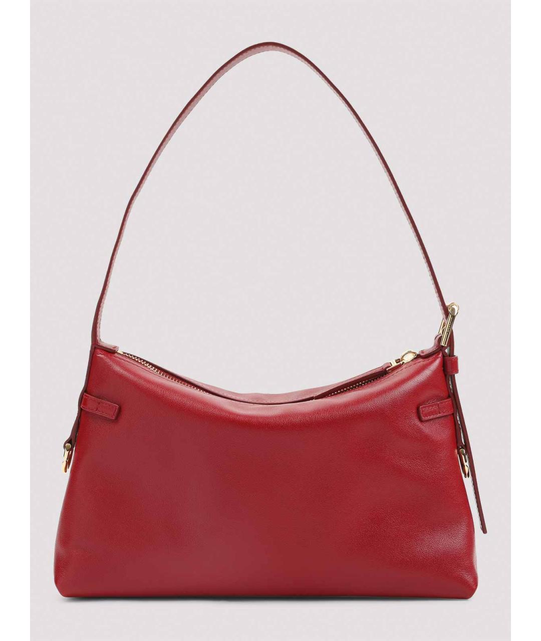GIVENCHY Бордовая кожаная сумка через плечо, фото 2