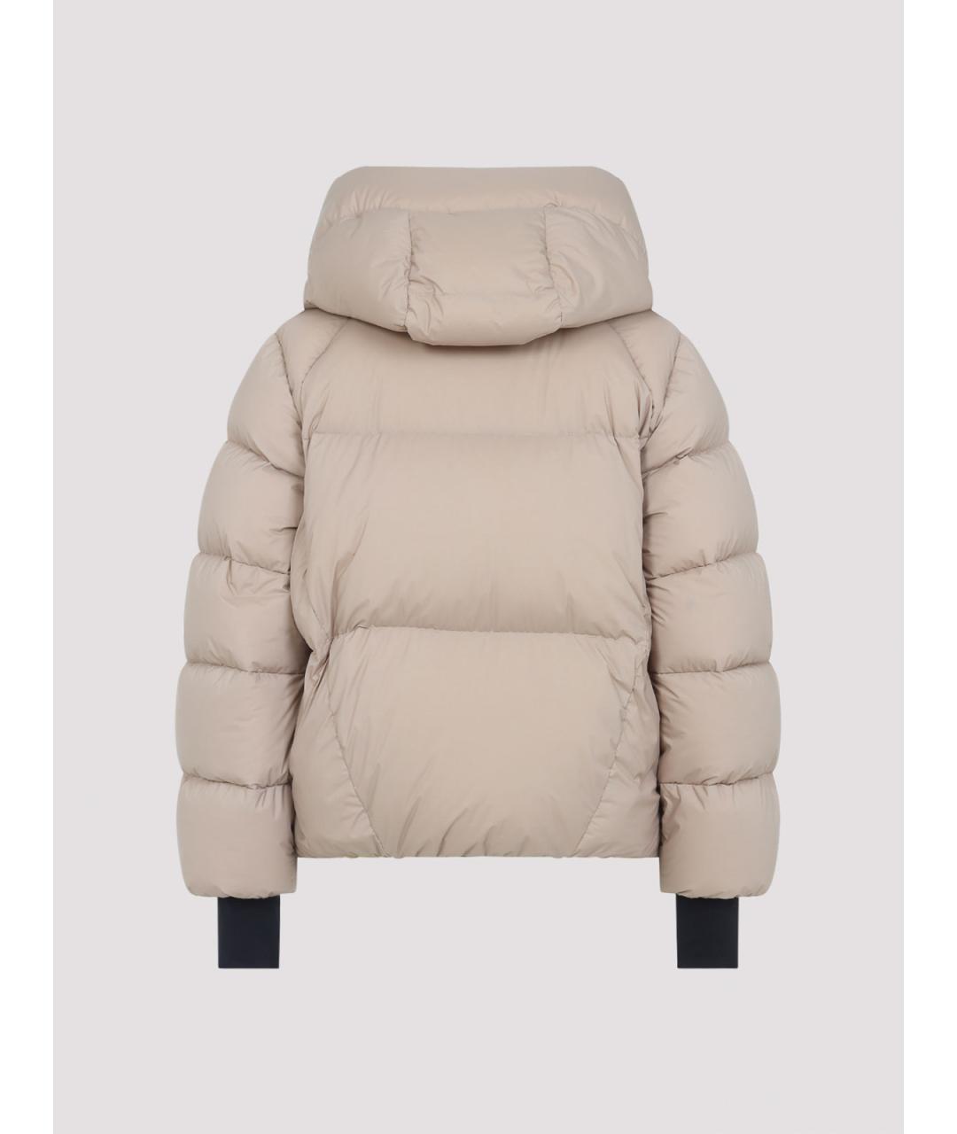 MONCLER Бежевая полиамидовая куртка, фото 2