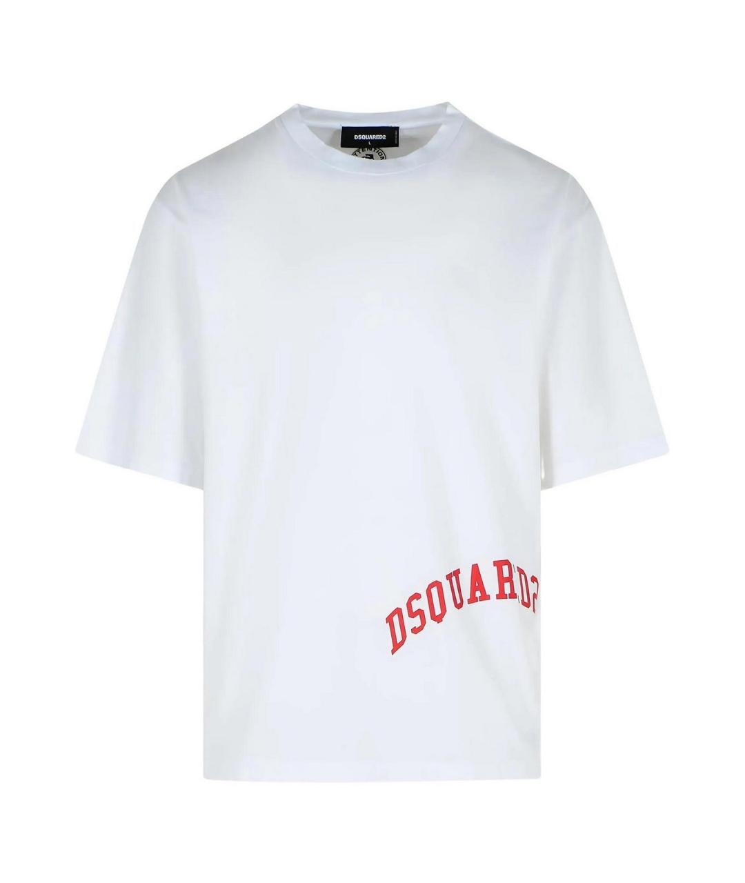 DSQUARED2 Голубая хлопковая футболка, фото 1