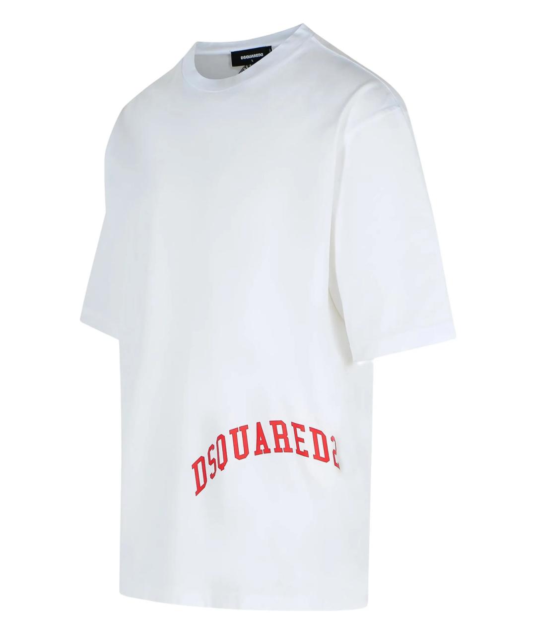 DSQUARED2 Голубая хлопковая футболка, фото 3