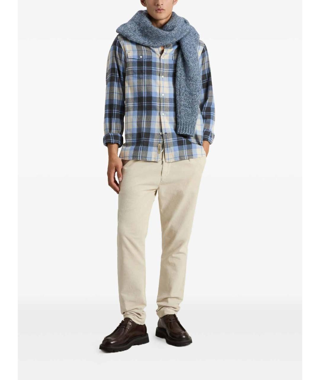 WOOLRICH Черная хлопковая кэжуал рубашка, фото 2
