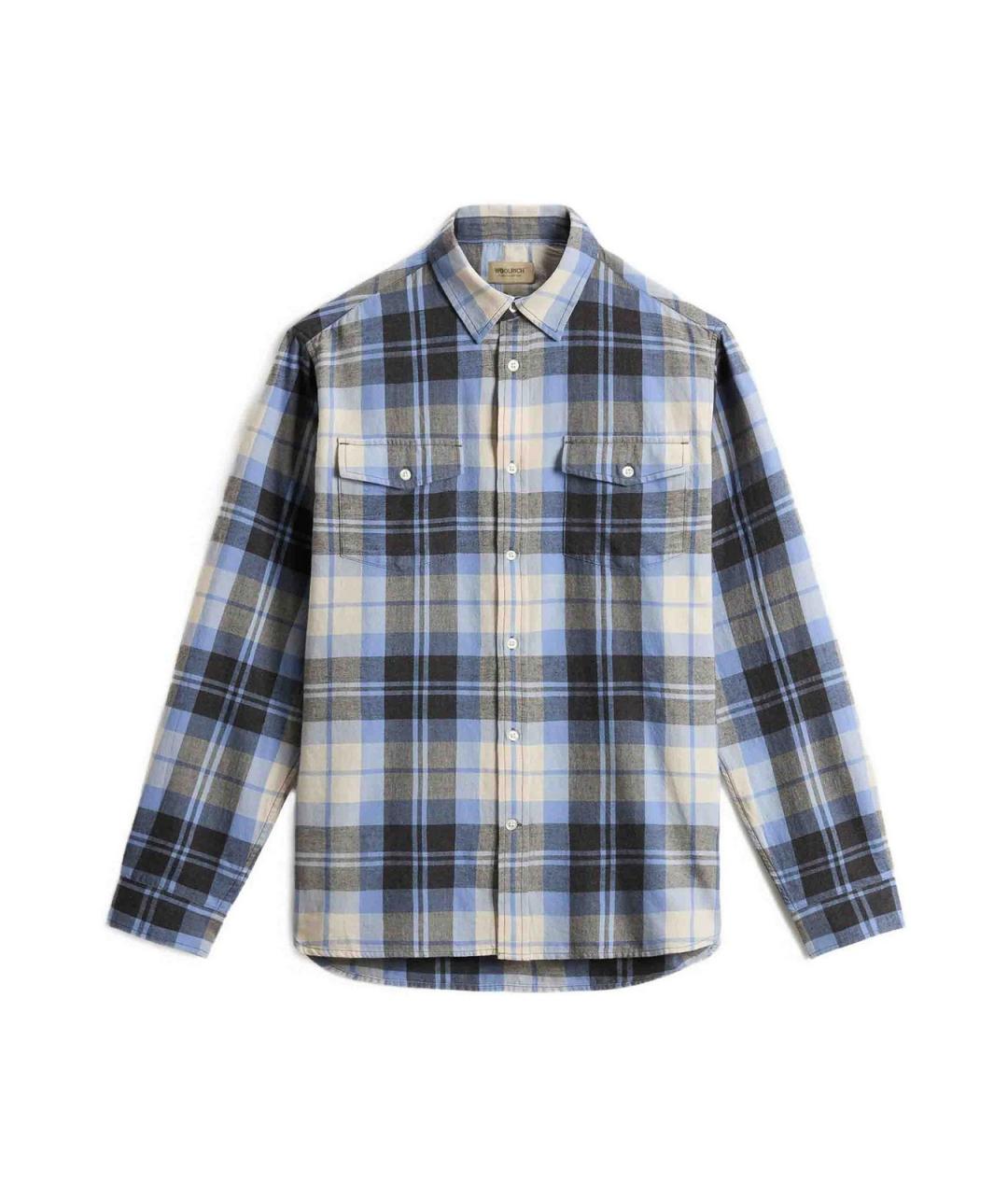 WOOLRICH Черная хлопковая кэжуал рубашка, фото 1