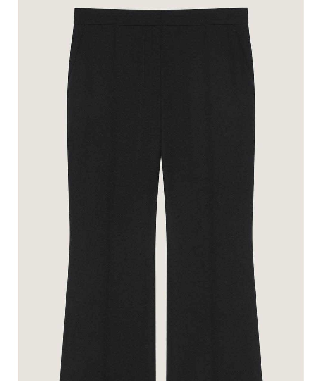 GIVENCHY Черные шерстяные прямые брюки, фото 2