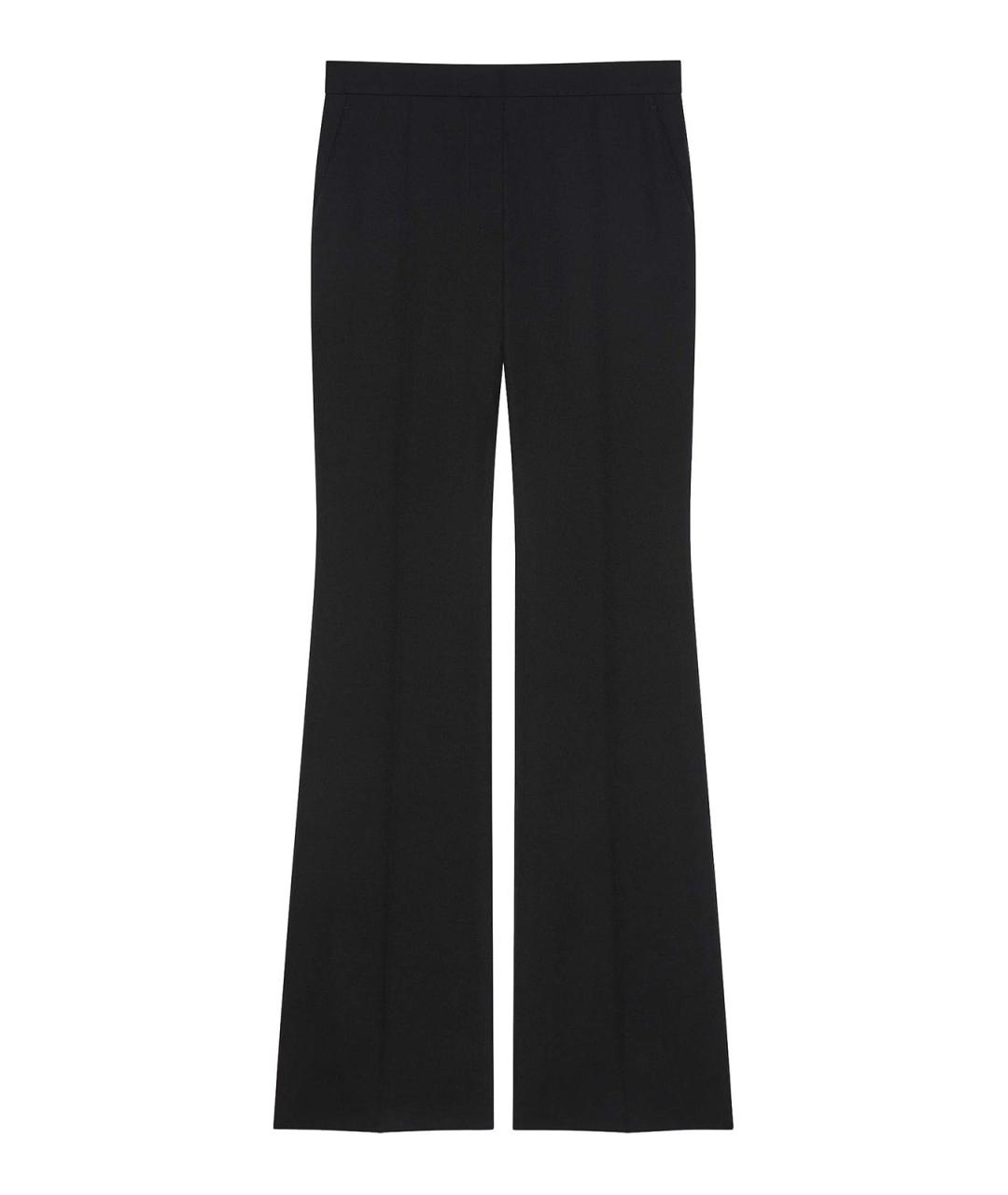 GIVENCHY Черные шерстяные прямые брюки, фото 1