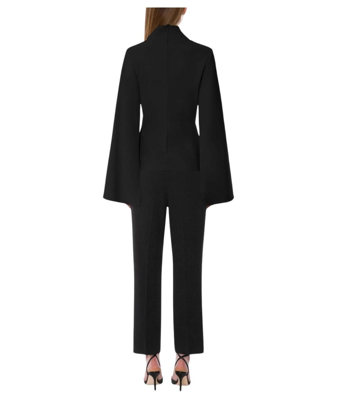 ALBERTA FERRETTI Черные вискозные брюки широкие, фото 3