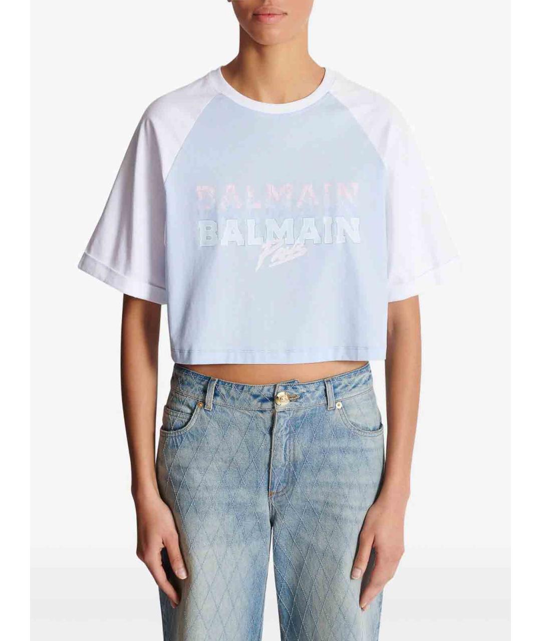 BALMAIN Мульти хлопковая футболка, фото 6